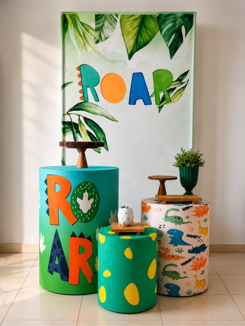Kit Prático + Retangular Menino (Dino Baby) - BenLiz Loc e monte