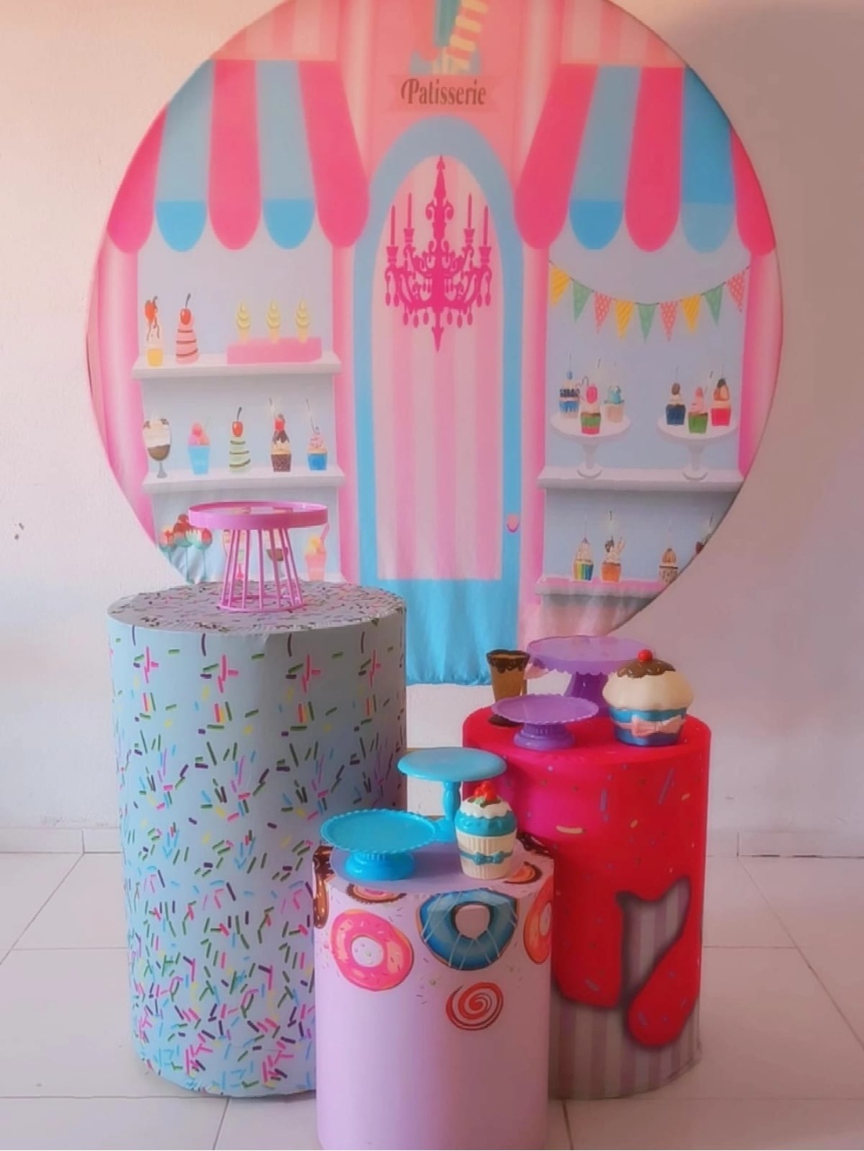 Kit Prático Padrão Menina (Doces) - BenLiz Loc e monte