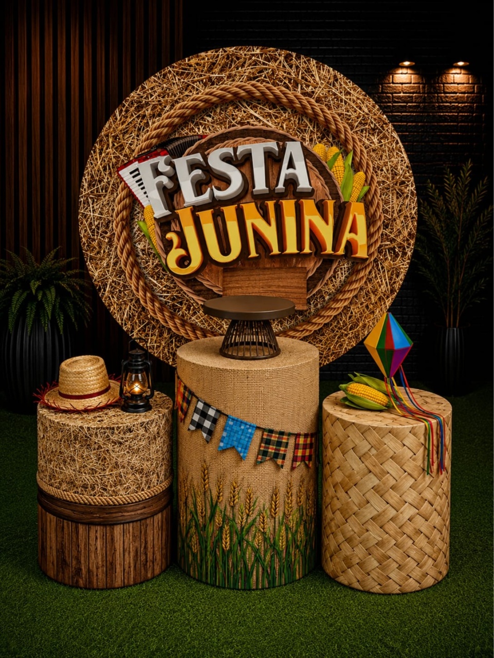 Kit Prático Padrão Unissex (Junino) - BenLiz Loc e monte