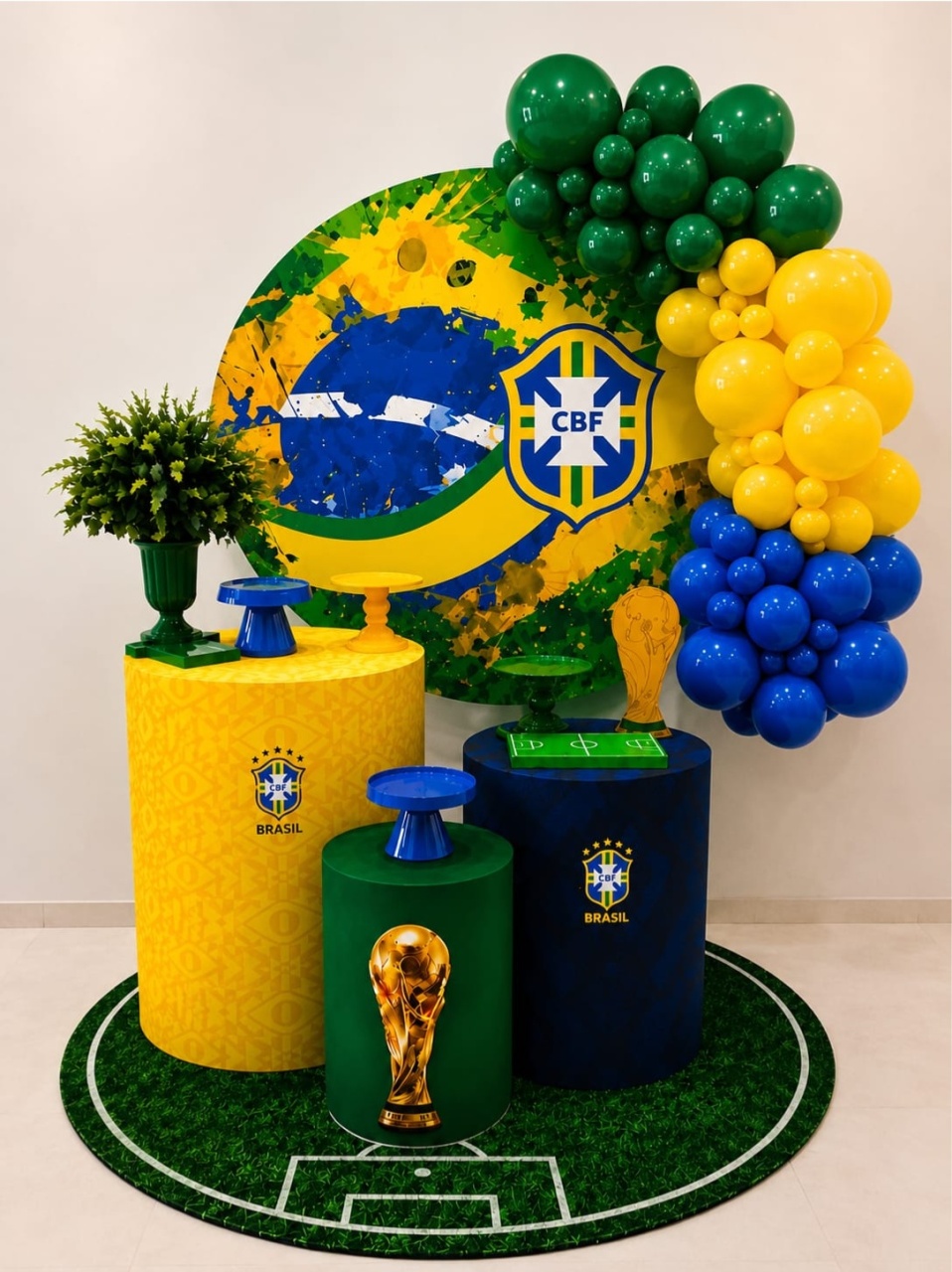 Personalizada Com Montagem + Balões Menina (Brasil) - BenLiz Loc e monte