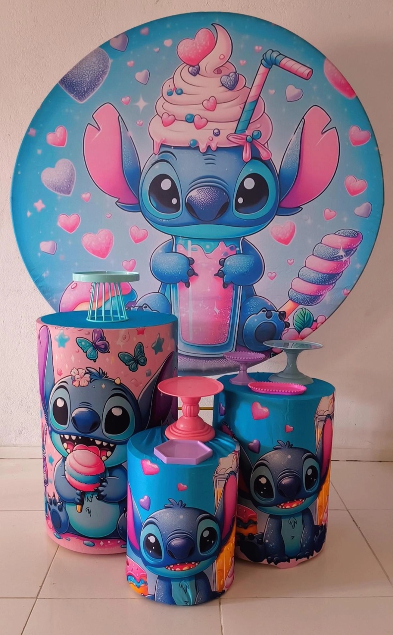 Kit Prático Padrão Unissex Infantil (Stitch Doces) - BenLiz Loc e monte