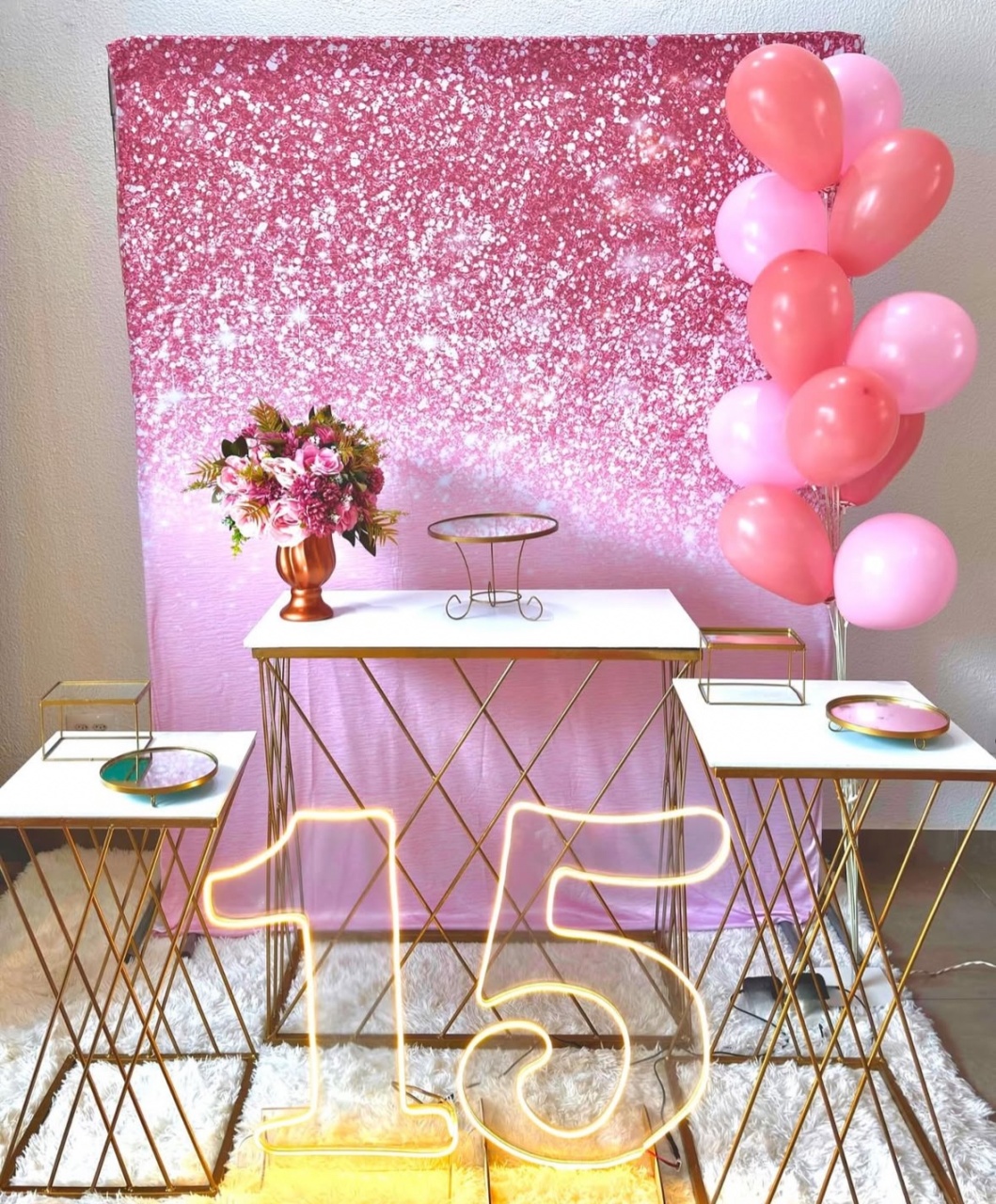 Glitter Rosa/ Glitter Rose - Afestapegueemonte
