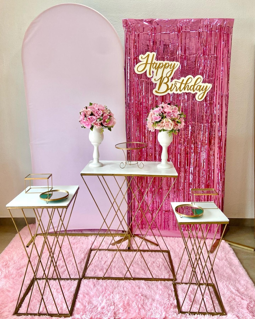 Aniversário Adulto/ Rosa - Afestapegueemonte