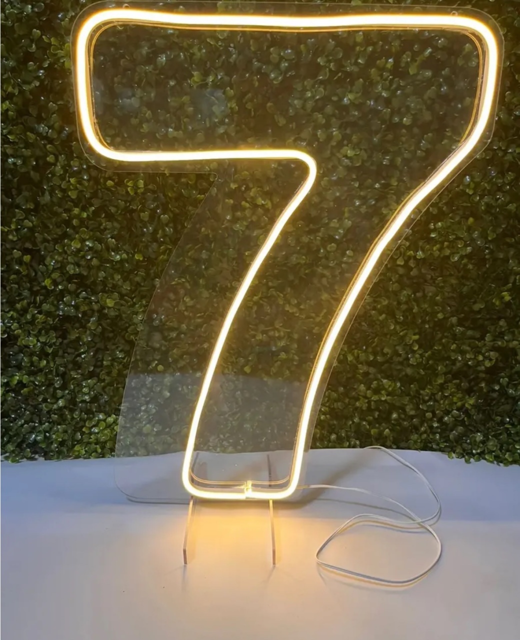 Número 7 de Led - Afestapegueemonte