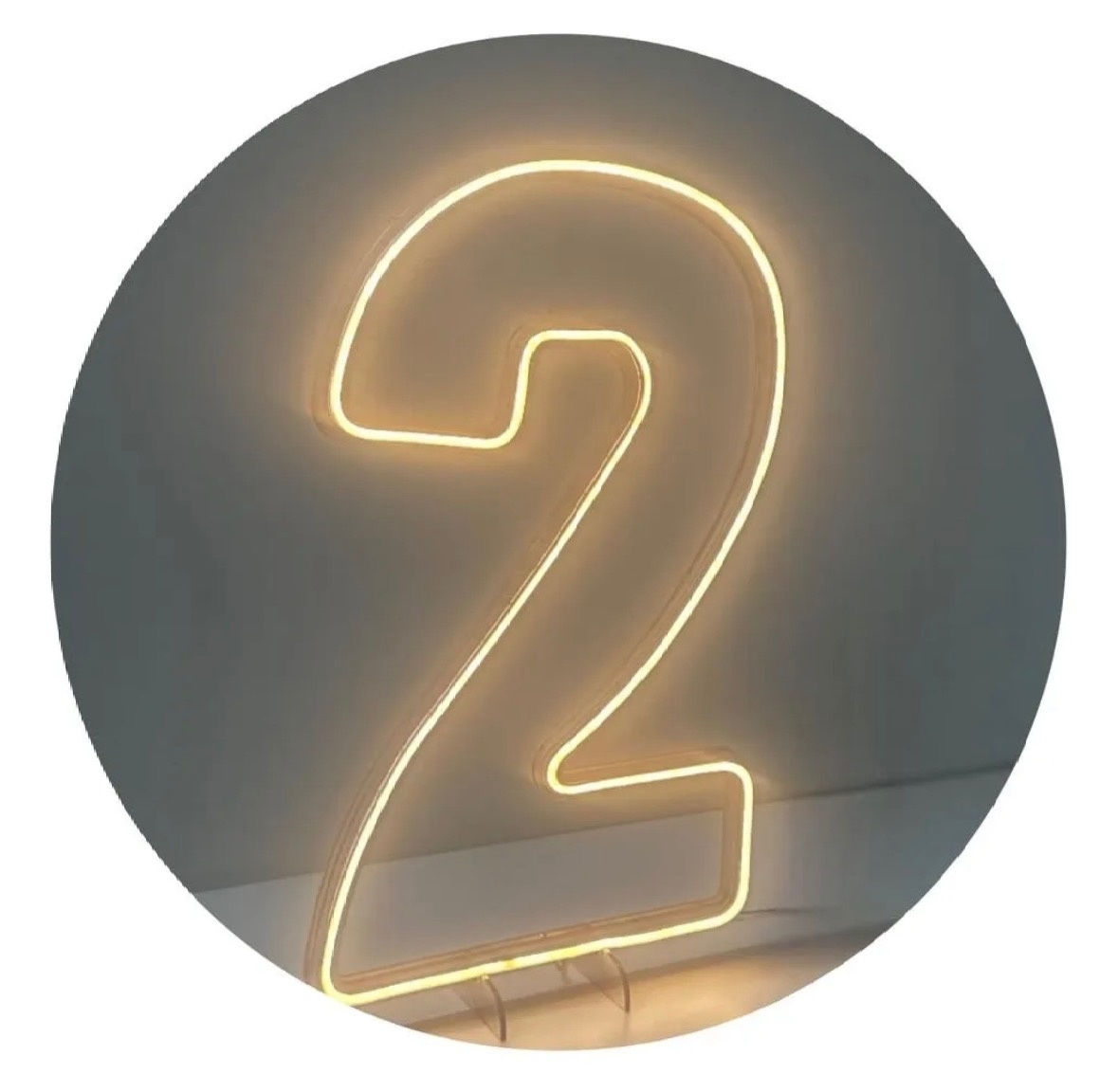 Número 2 de Led - Afestapegueemonte