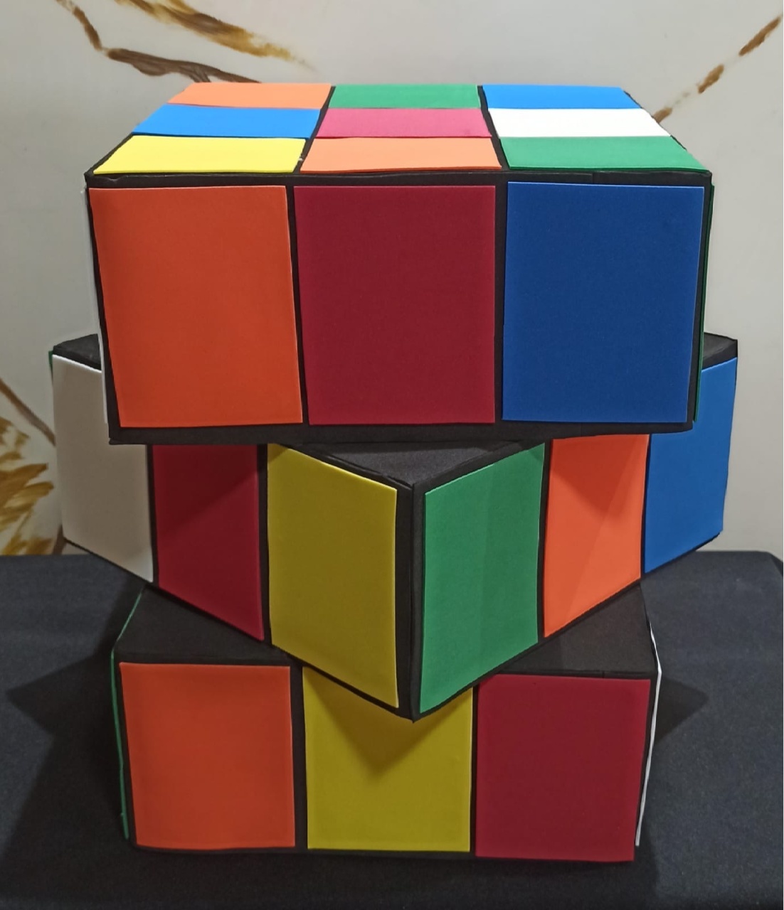 Bolo Fake Cubo Mágico  - Afestapegueemonte
