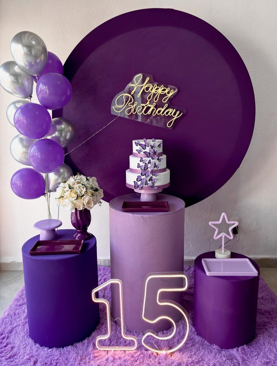 Roxo E Lilás | 15 Anos | Adulto - Afestapegueemonte