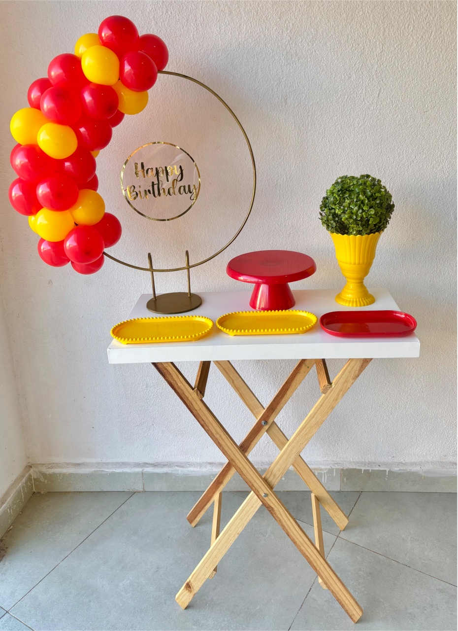 Mini Festa Vermelho E Amarelo - Afestapegueemonte