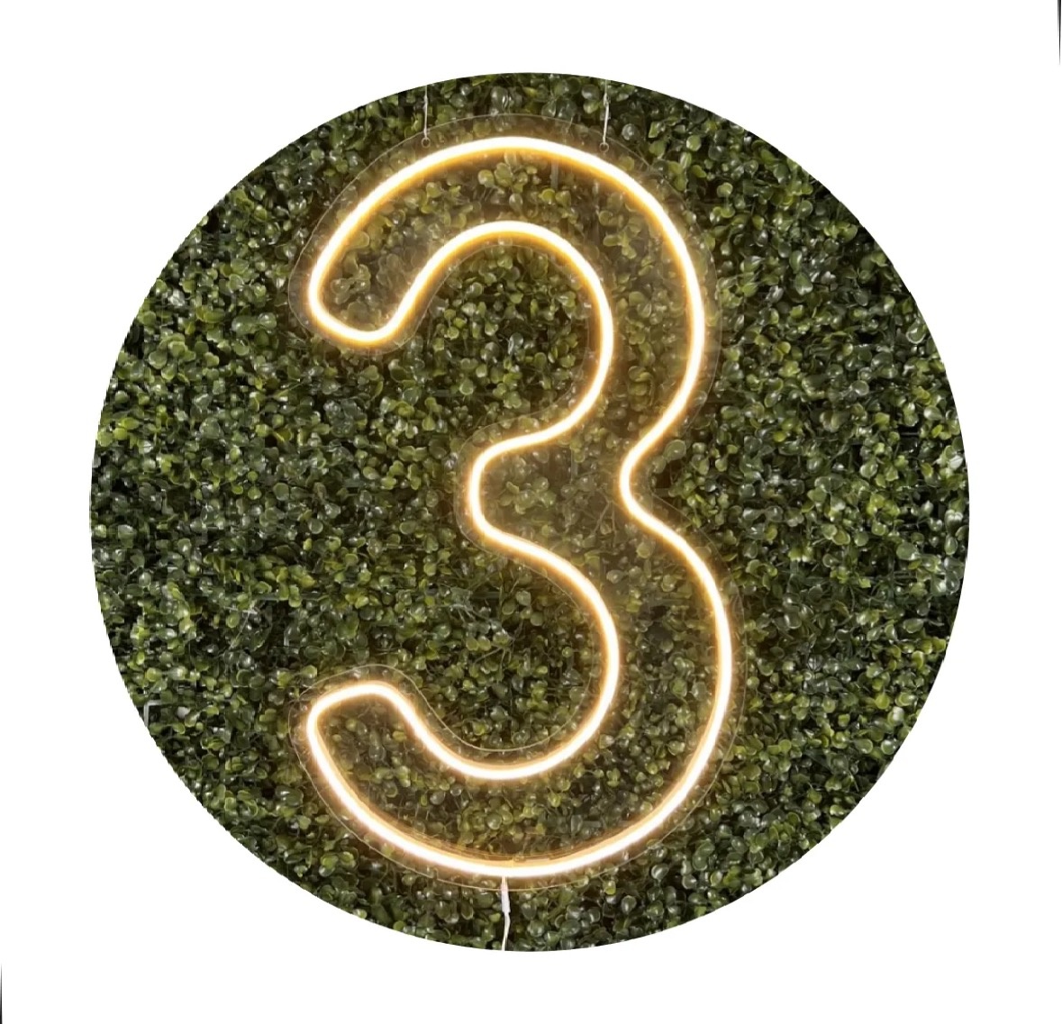 Número 3 de Led - Afestapegueemonte
