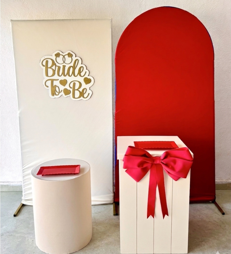 Chá de Lingerie Vermelho E Bege - Afestapegueemonte