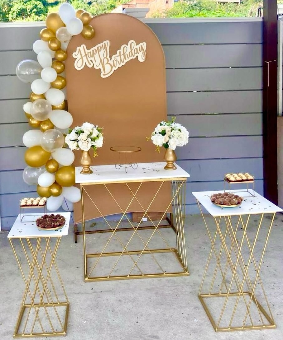 Aniversário Adulto - Dourado - Afestapegueemonte