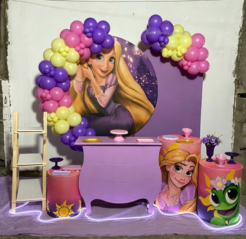 Rapunzel Enrolados - Catálogo Jake festa decore 