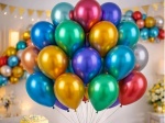 Arco de Balão Cromado + 3 Bolha Transparente - imagem 2