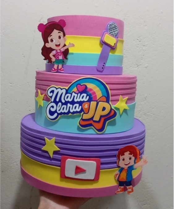 Bolo Fake - Maria Clara Jp - Catálogo Jake festa decore 