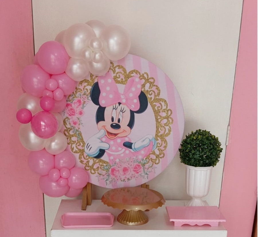 Minnie Rosa Mini Festa - Catálogo Jake festa decore 