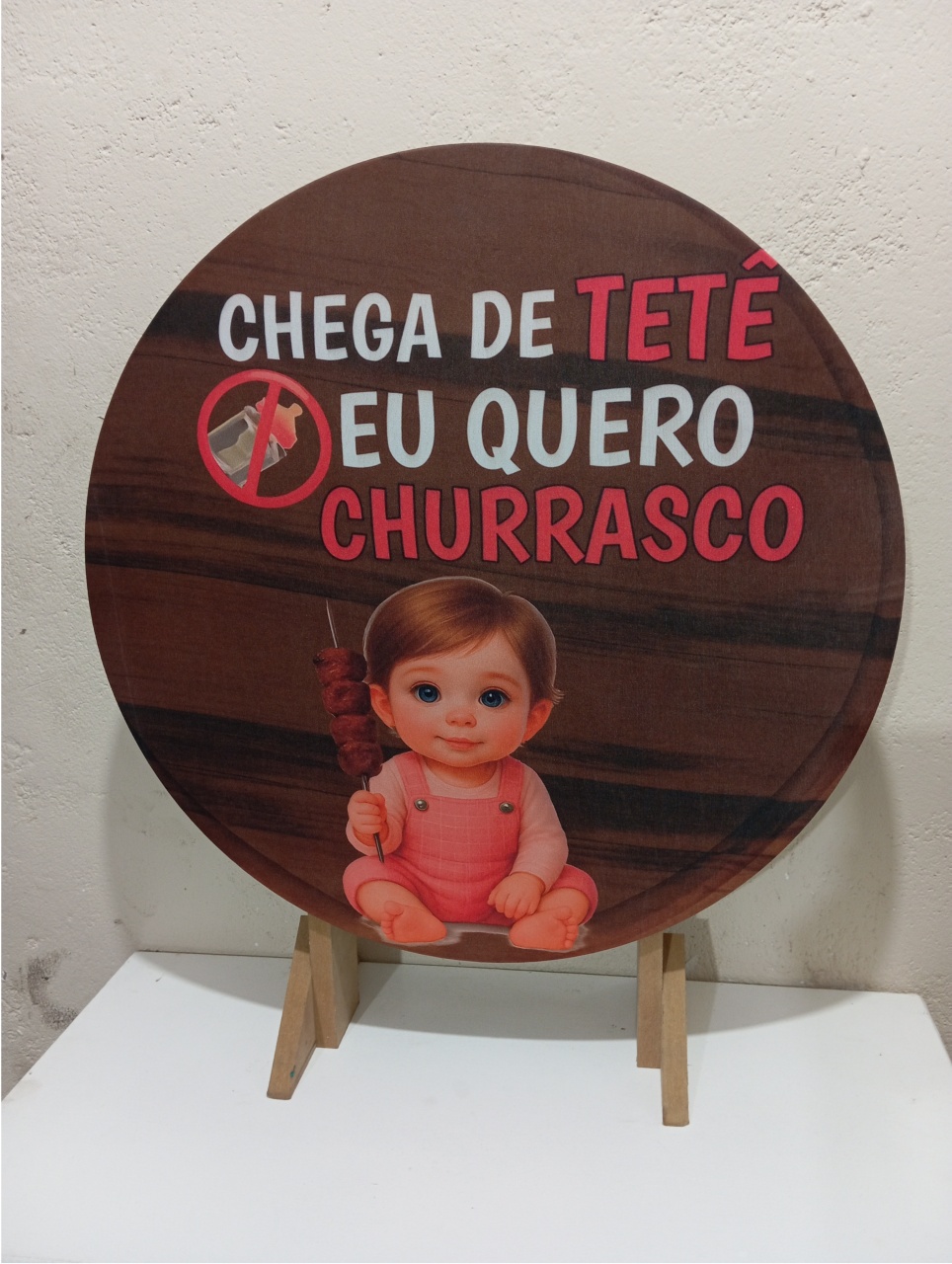 Chega de Tête Eu Quero Churrasco Mini Festa - Catálogo Jake festa decore 