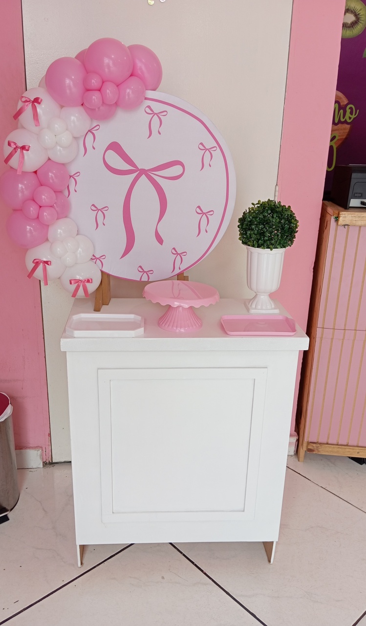 Laço Rosa Mini Festa + Mesa - Catálogo Jake festa decore 