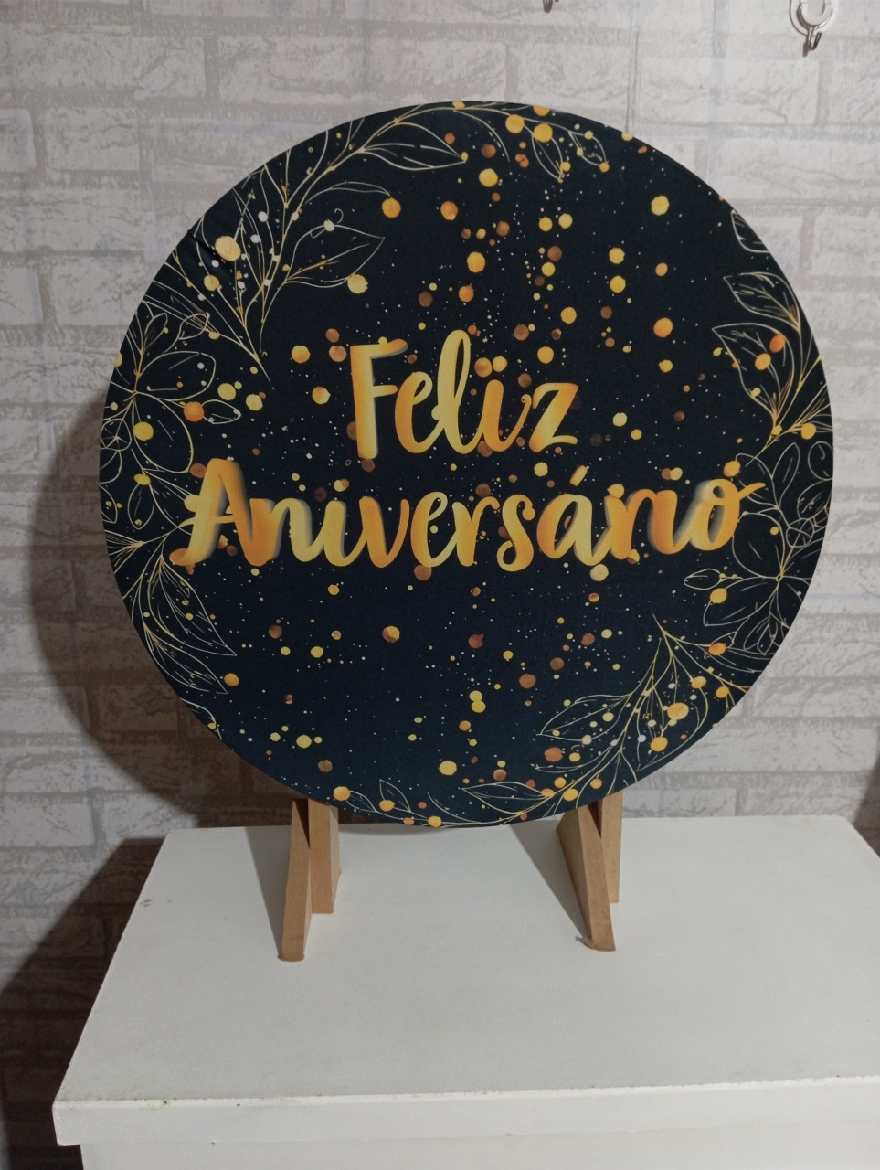 Feliz Aniversário Preto E Dourado Mini Festa - Catálogo Jake festa decore 