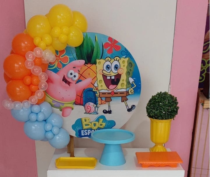 Bob Esponja Mini Festa - Modelo 2 - Catálogo Jake festa decore 