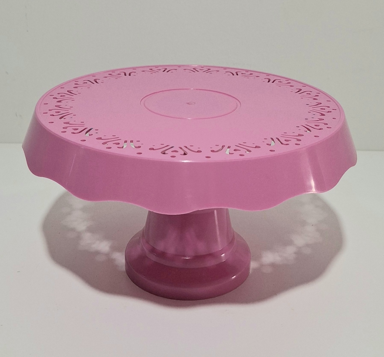 Bandeja Para Doce Cor Rosa Renda - Pegue e Monte sua Festa