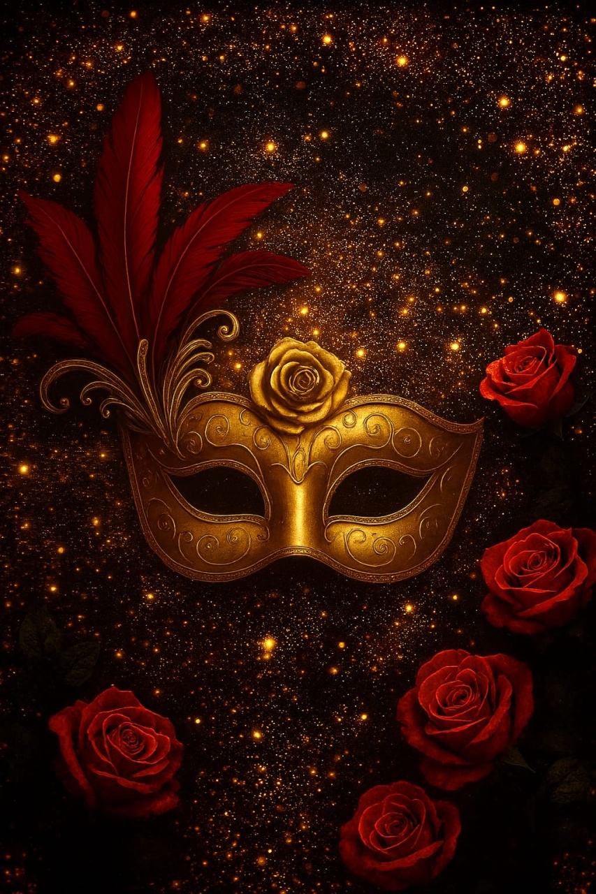Romano Baile de Mascaras Dupla Face, 1,50 X 2,00 - Rosy val decorações de Festas