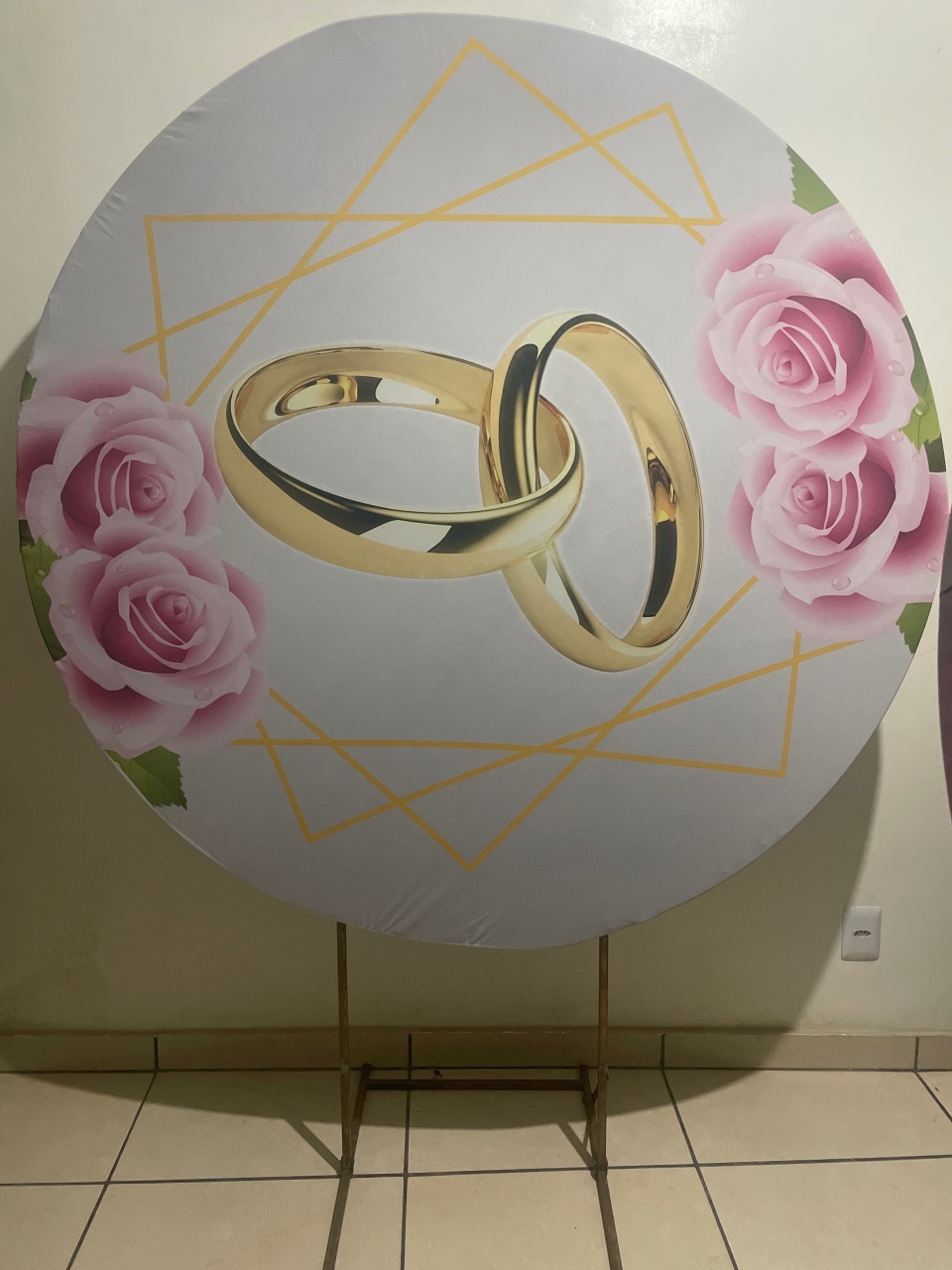 Aliança, 1,50X1,50  - Rosy val decorações de Festas