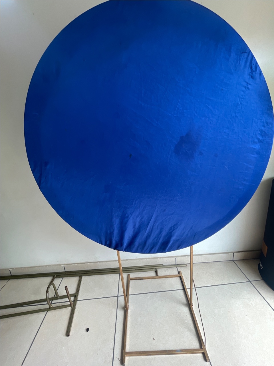 Painel Azul Redondo 1,20X1,20 Blecaute - Rosy val decorações de Festas