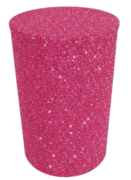 Capa Para Cilindro P Pink Com Gliter  - Rosy val decorações de Festas