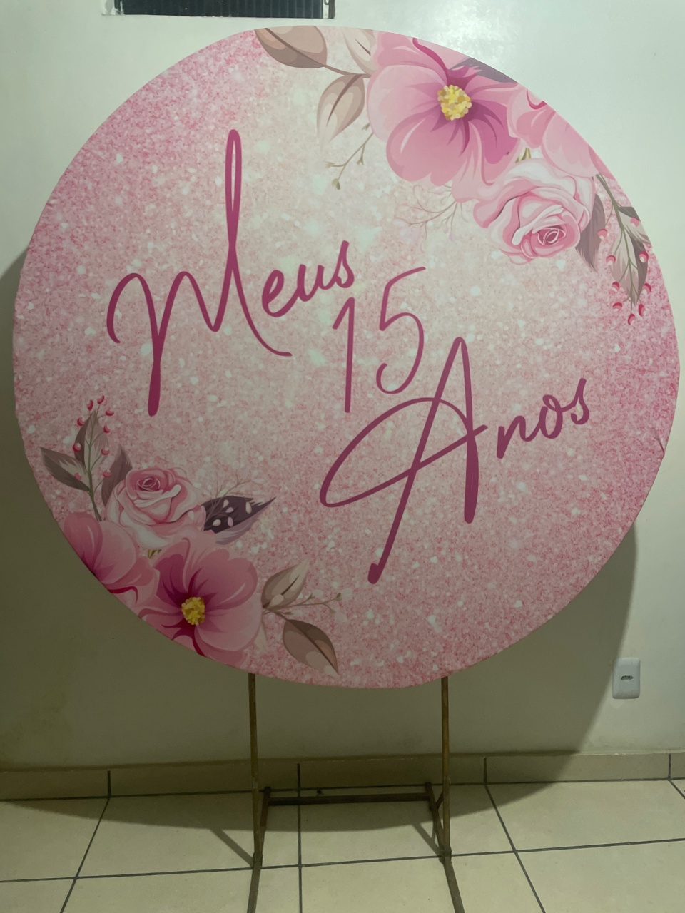 15 Anos 1,50X1,50   - Rosy val decorações de Festas