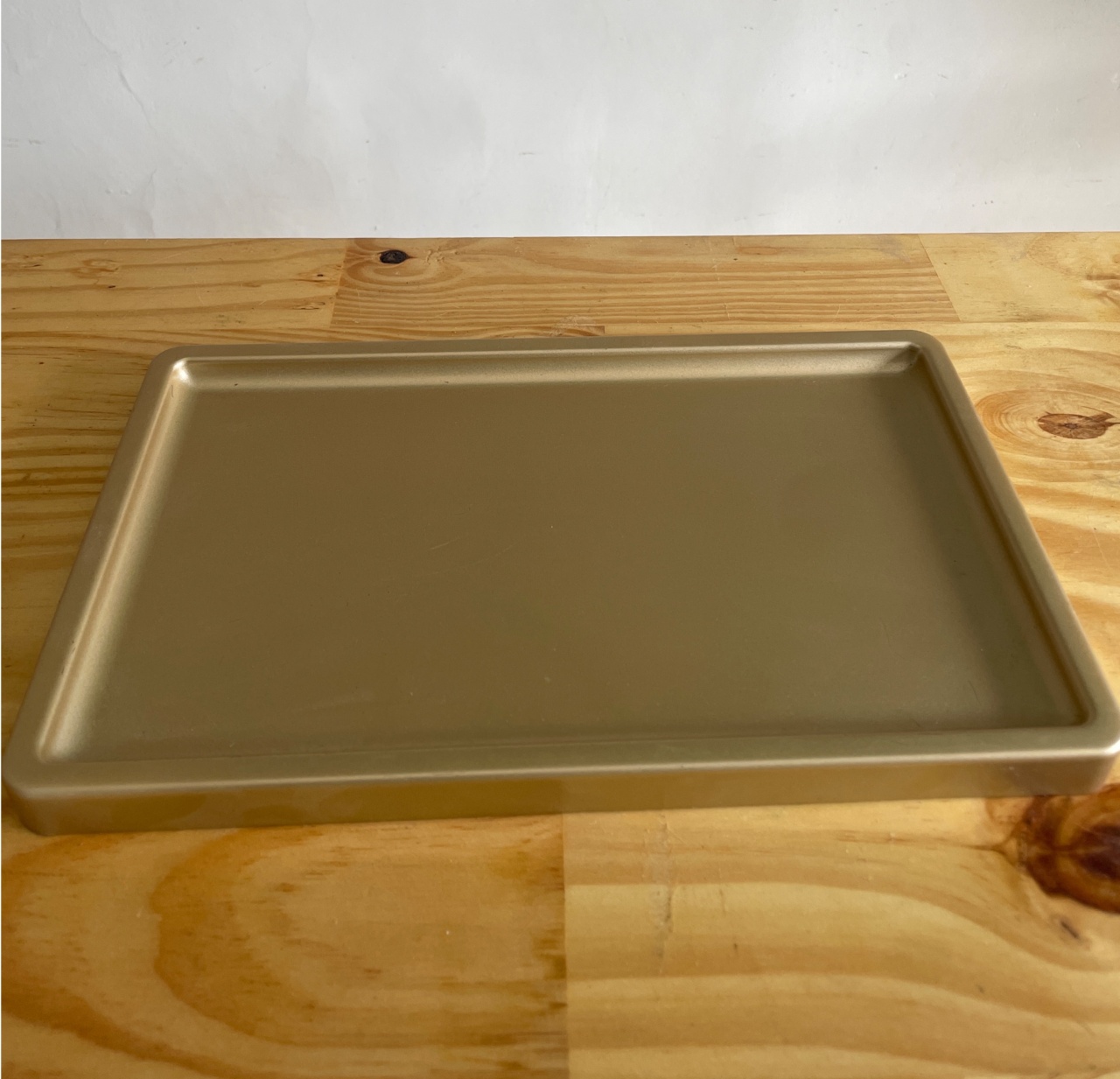Bandeja Abs Retangular Dourada 300X180 - Rosy val decorações de Festas