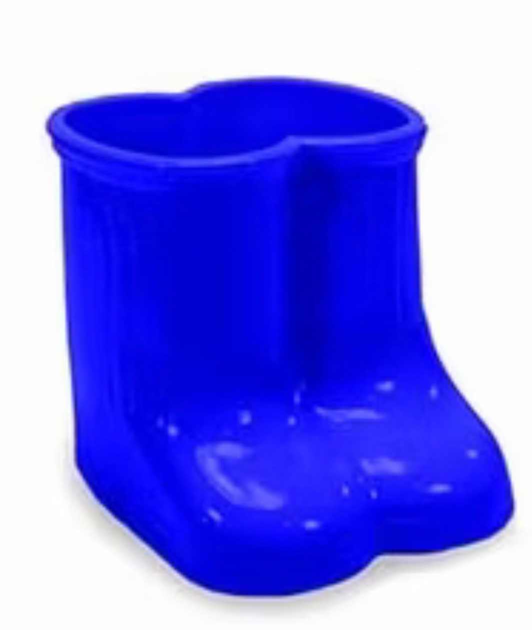 Vaso Azul Botinha de Plastico - Rosy val decorações de Festas