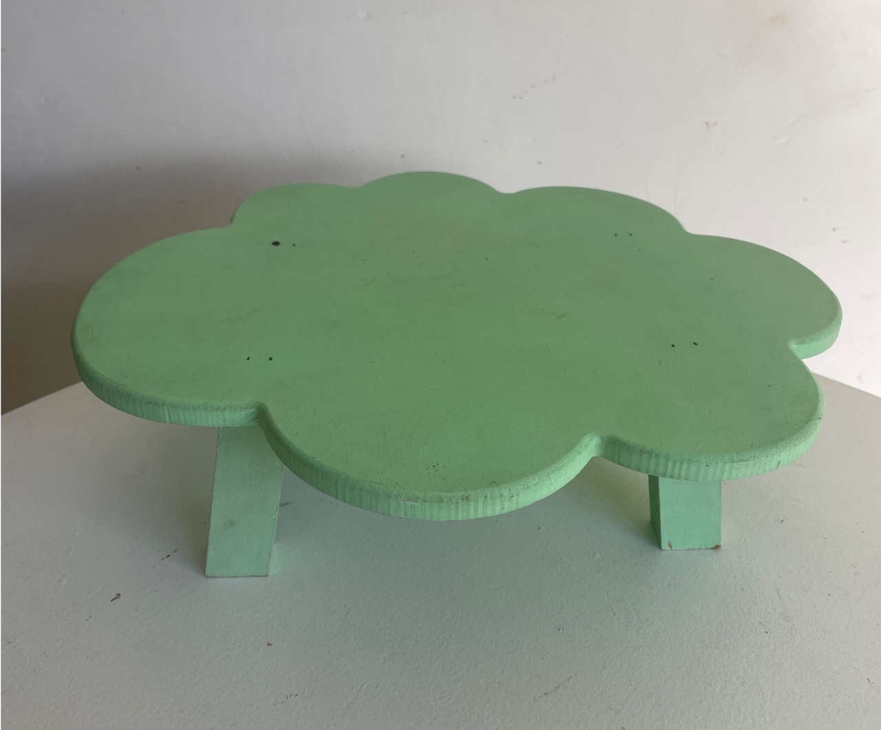 Banquinho Verde Nuvem de Mesa - Rosy val decorações de Festas