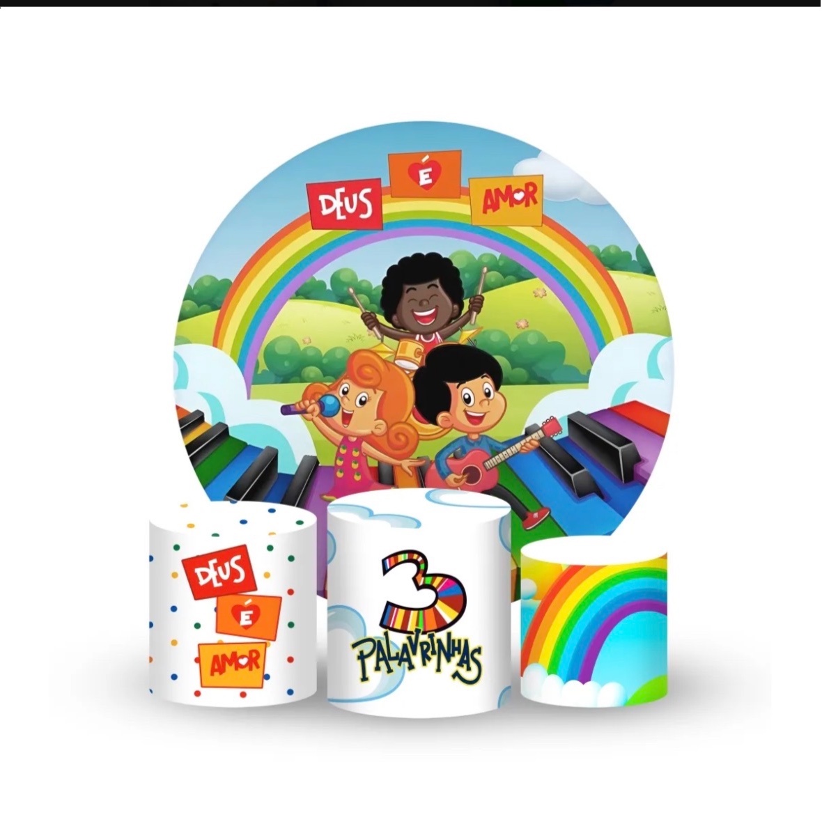 3 Palavrinhas Montagem Bronze - Nessa Lopes Decorações 