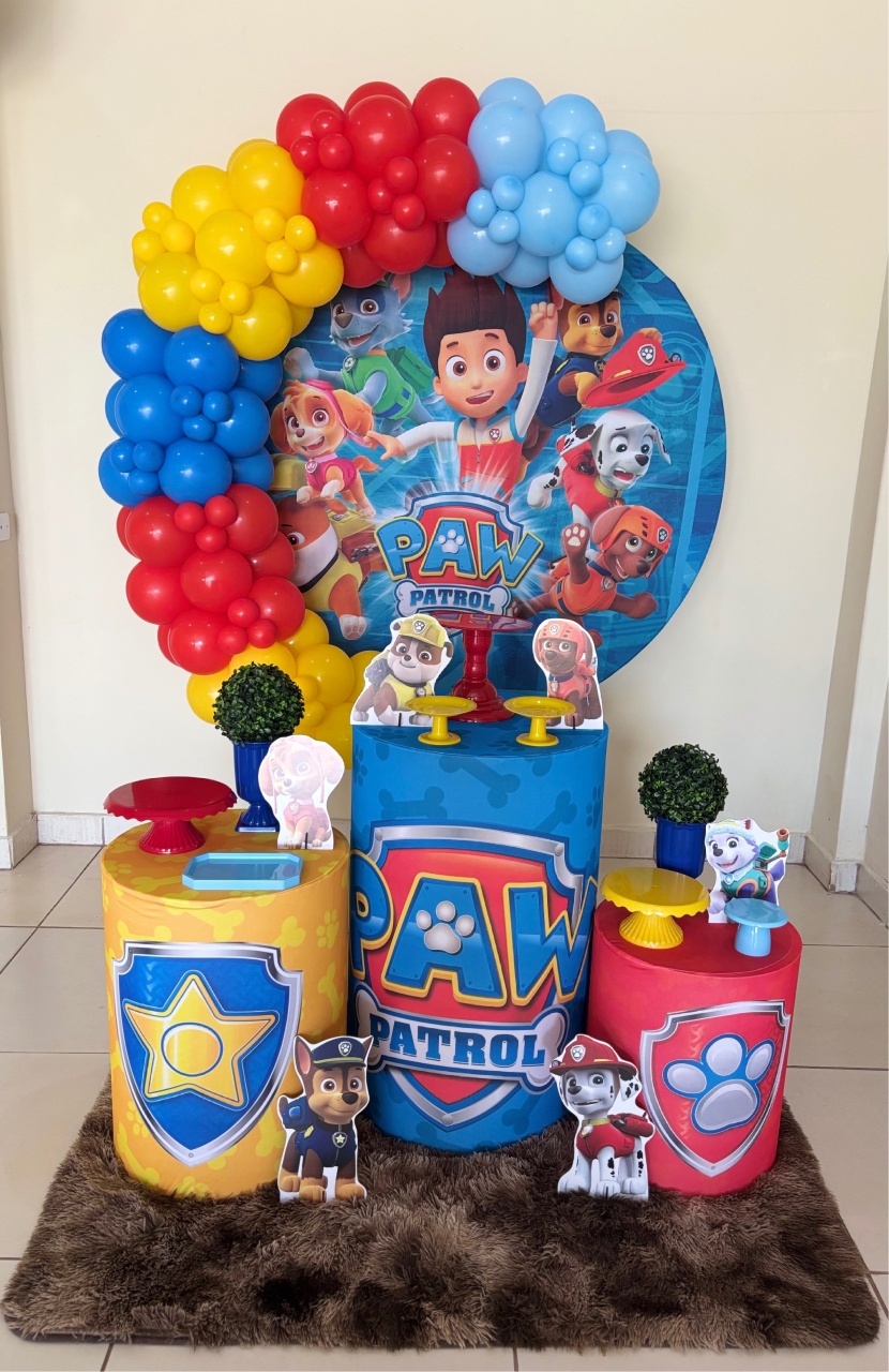 Patrulha Canina Bronze Locação - Nessa Lopes Decorações 