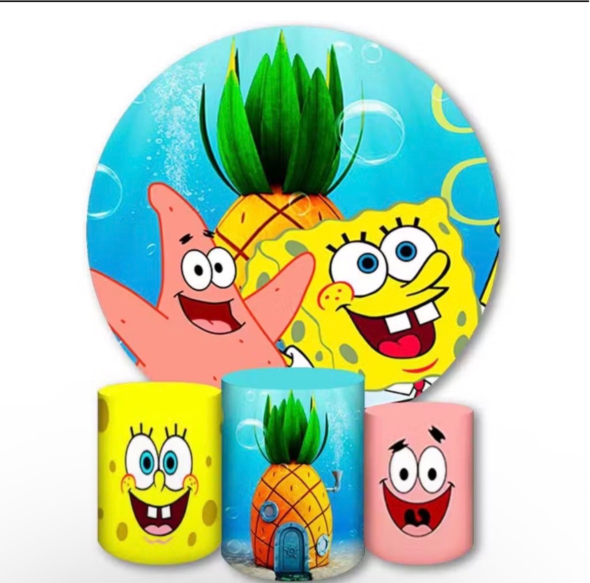 Bob Esponja Ouro Montagem - Nessa Lopes Decorações 