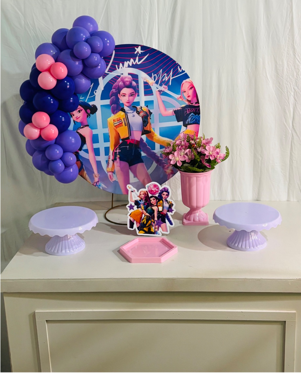 Mini Kit Prata Guerreiras Do K-Pop - Nessa Lopes Decorações 