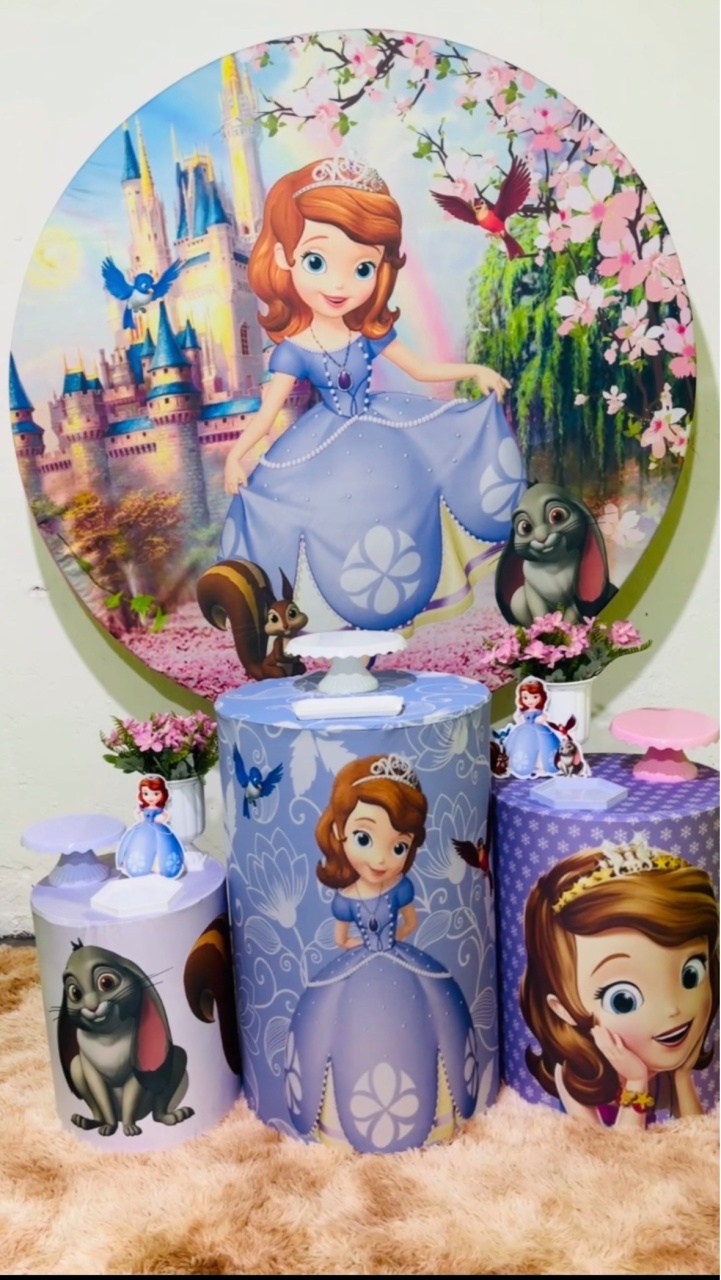 Princesa Sofia Locação Bronze - Nessa Lopes Decorações 