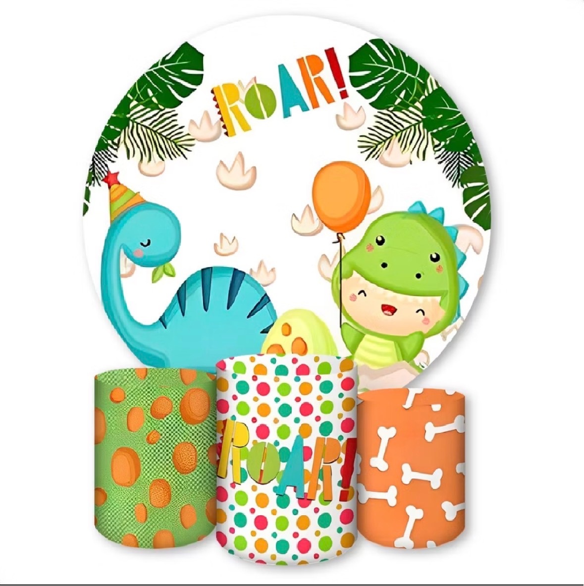 Dino Baby Bronze Locação  - Nessa Lopes Decorações 
