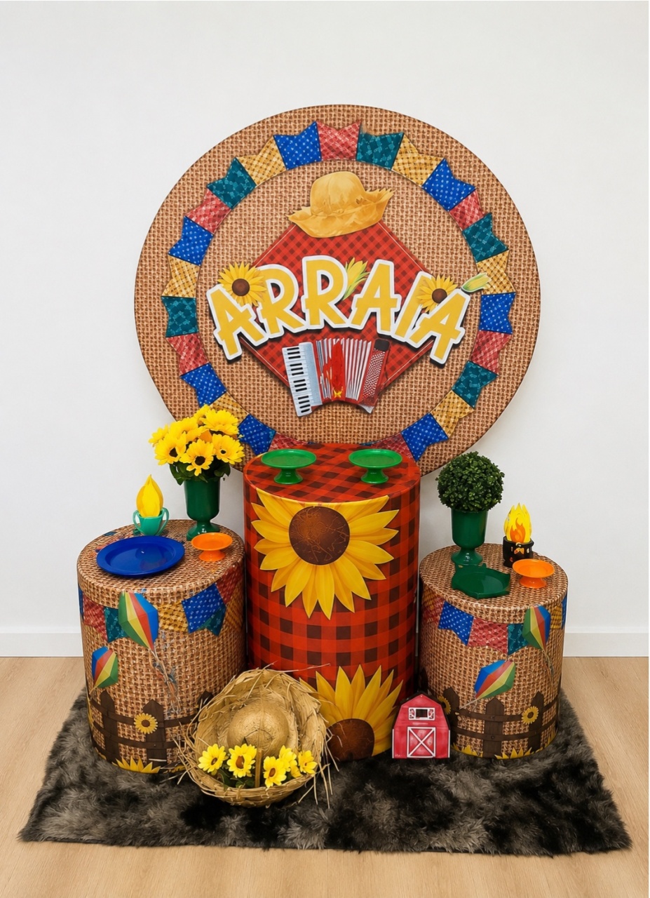 Festa Junina Kit Bronze Locação - Nessa Lopes Decorações 
