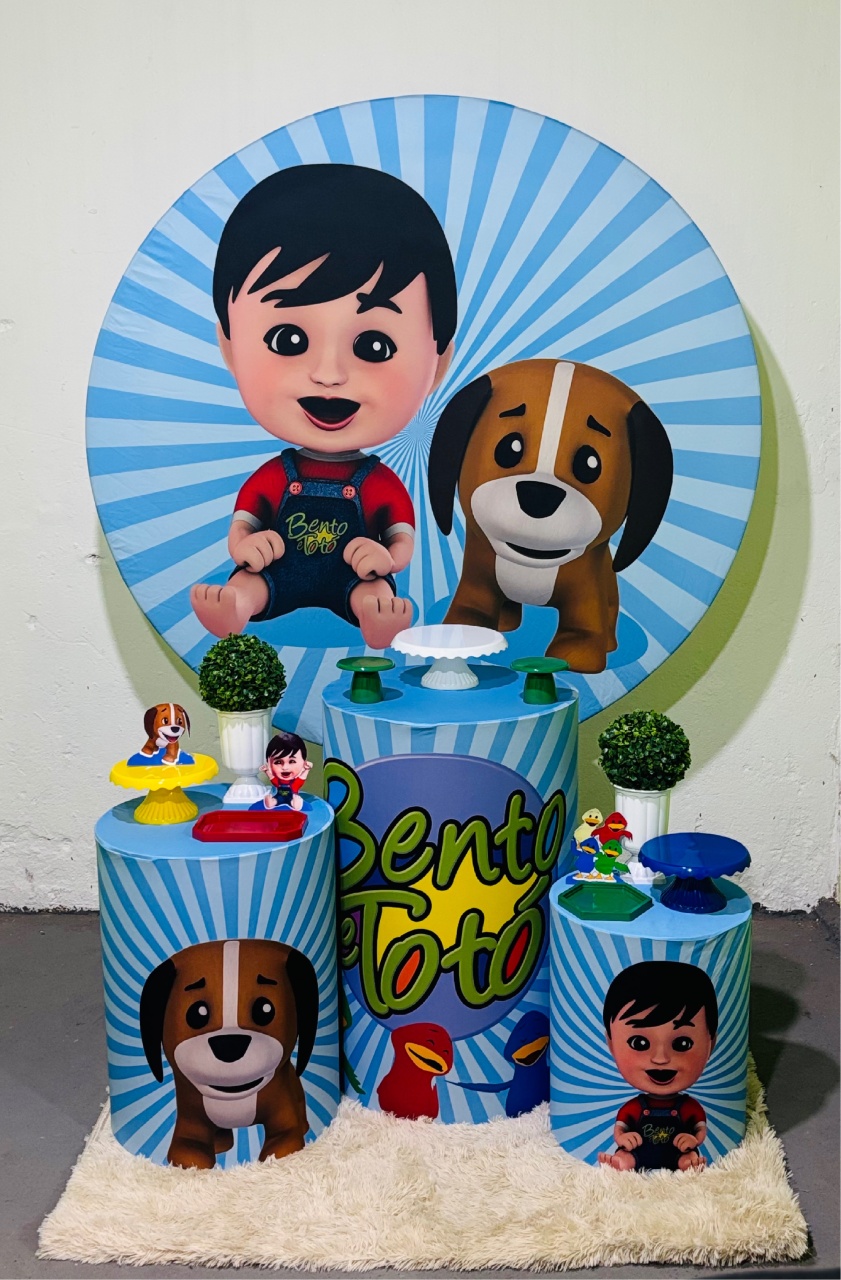 Bento E Totó Bronze  Locação  - Nessa Lopes Decorações 