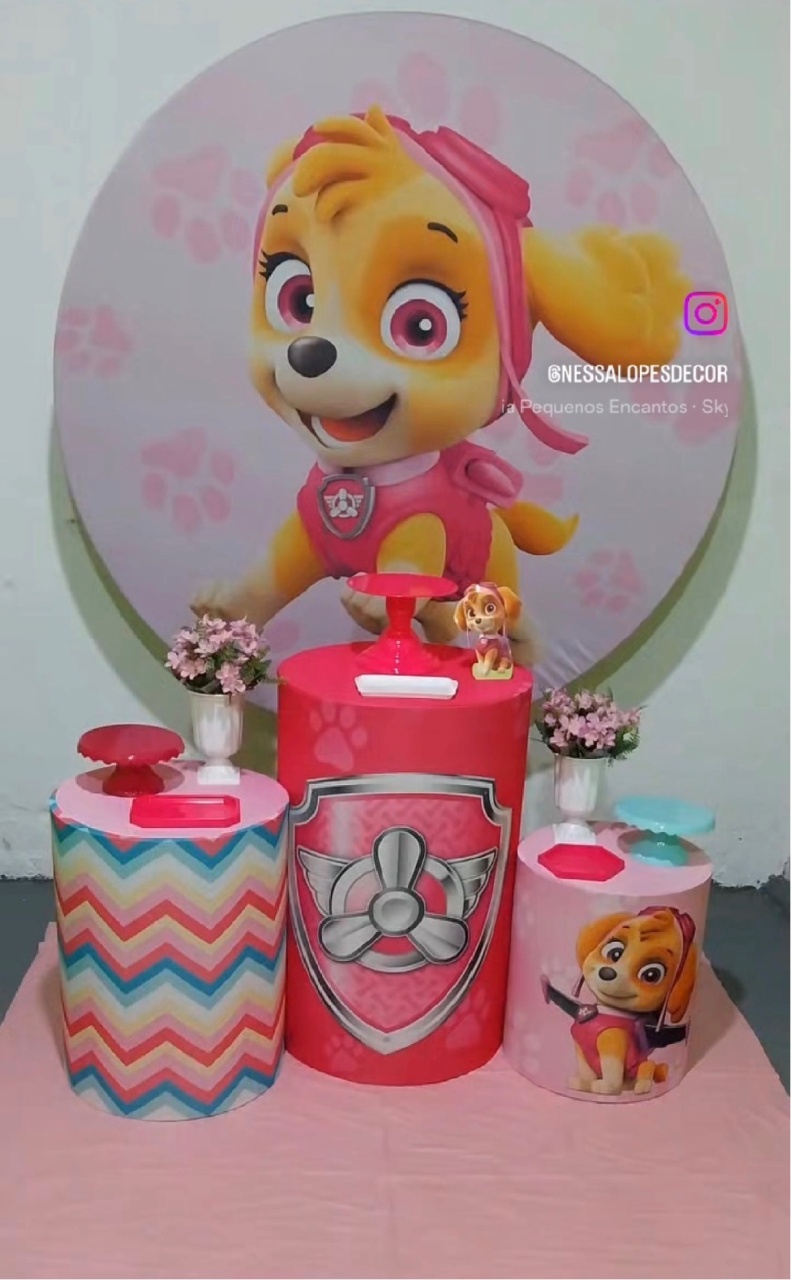 Skay Patrulha Bronze Locação  - Nessa Lopes Decorações 