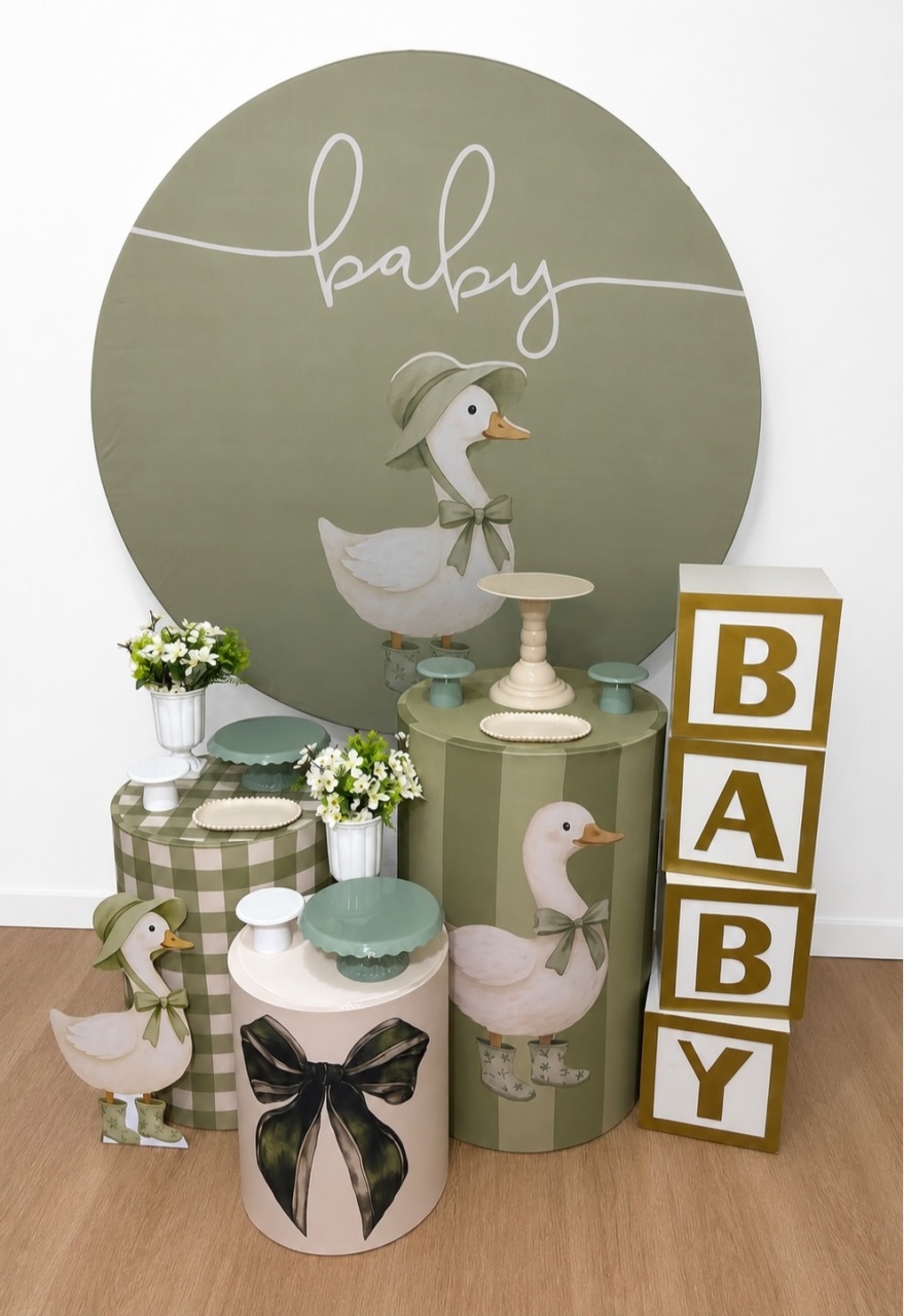 Pato Baby Bronze Locação - Nessa Lopes Decorações 