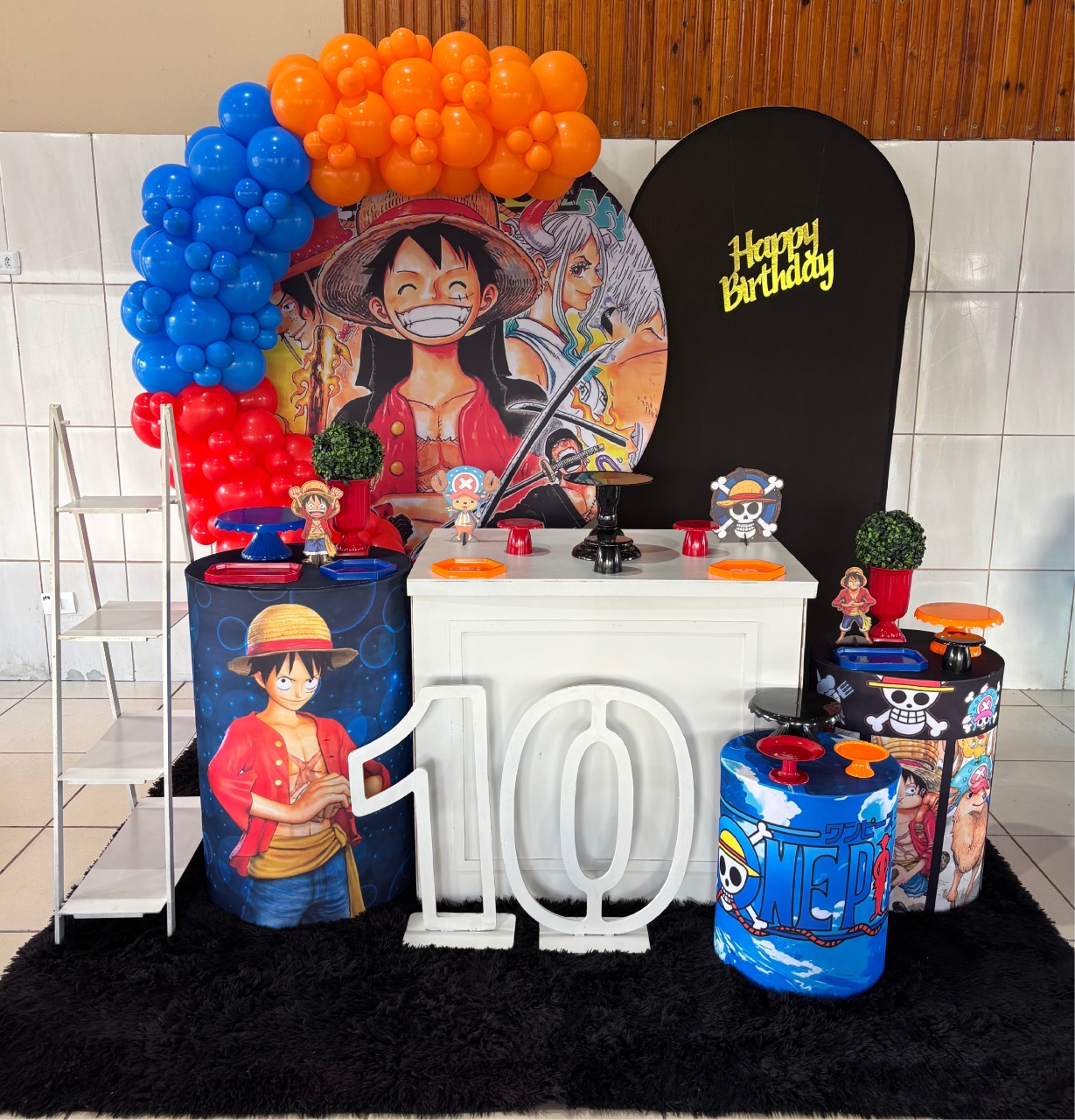 One Piece Kit Ouro Montagem  - Nessa Lopes Decorações 
