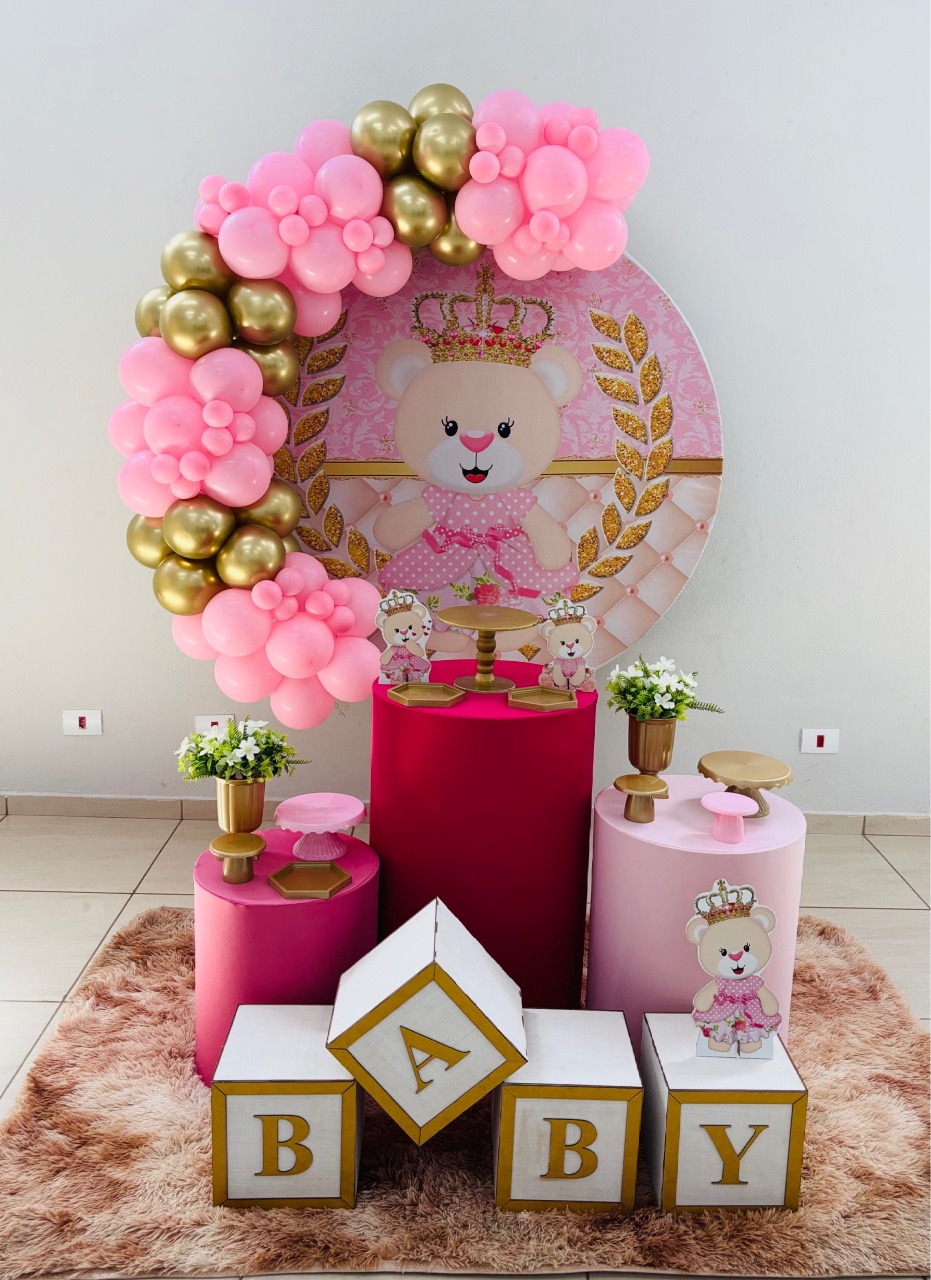 Ursa Realeza Bronze Montagem  - Nessa Lopes Decorações 