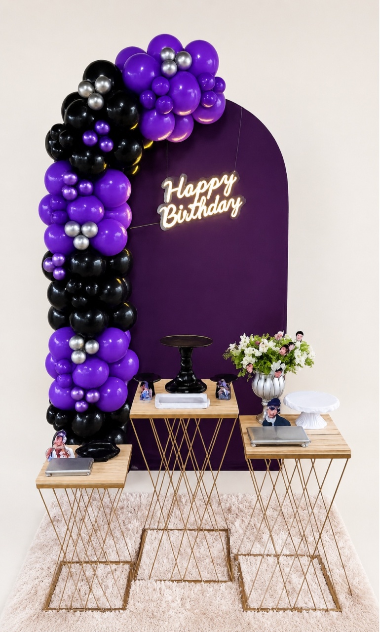 Roxo  Romano Bronze Montagem   - Nessa Lopes Decorações 