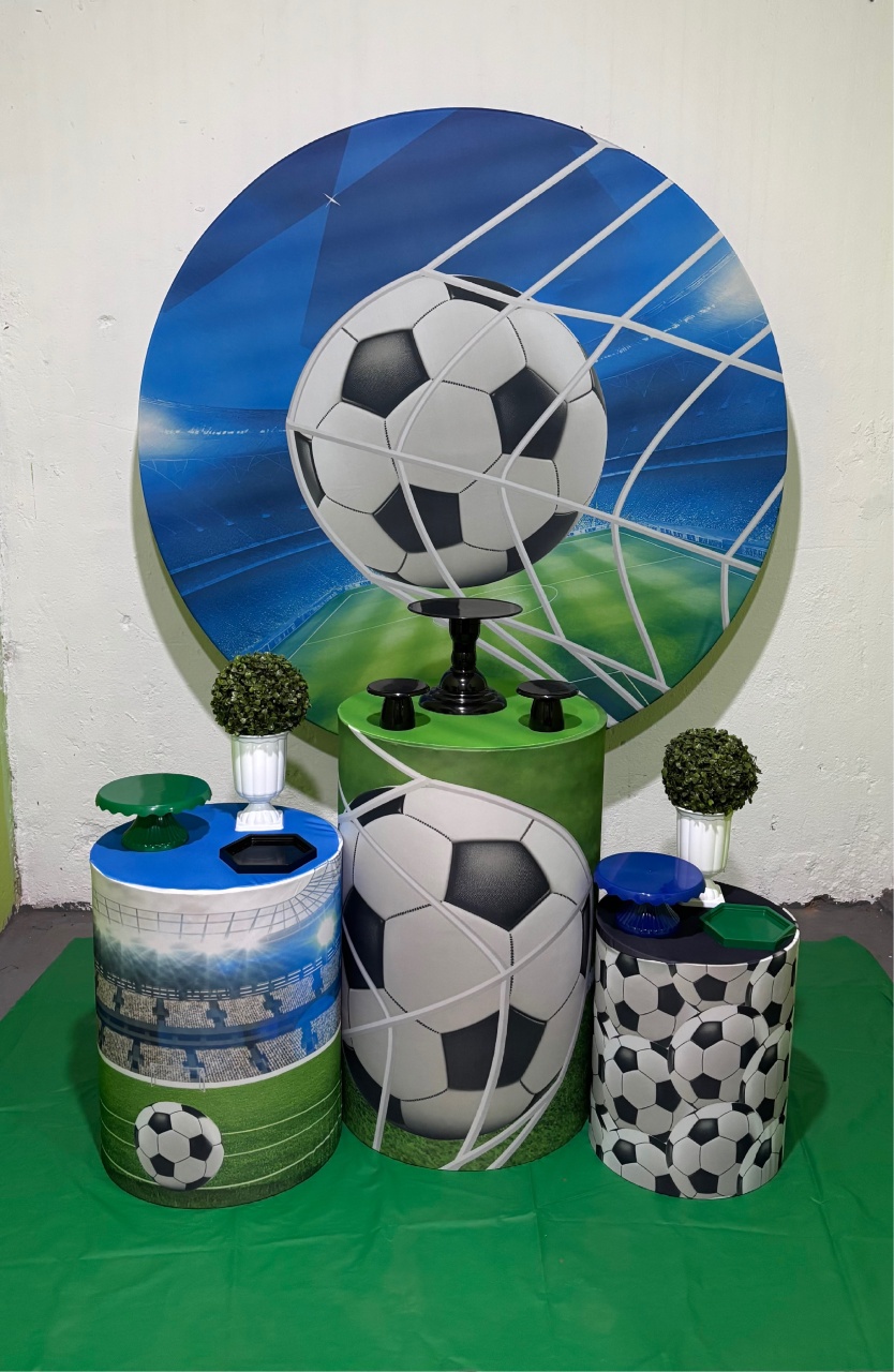 Futebol Bronze Locação  - Nessa Lopes Decorações 