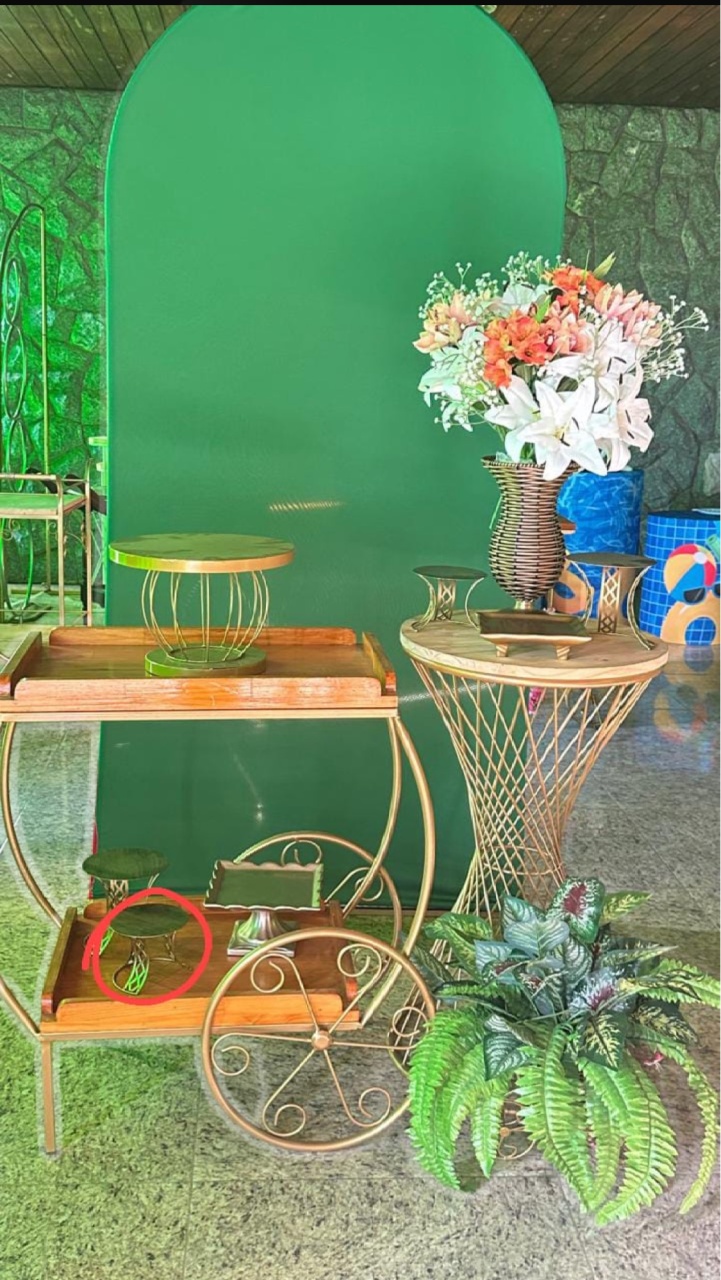 Kit Painel Romano Verde Escuro  - Emília Decor Festas 