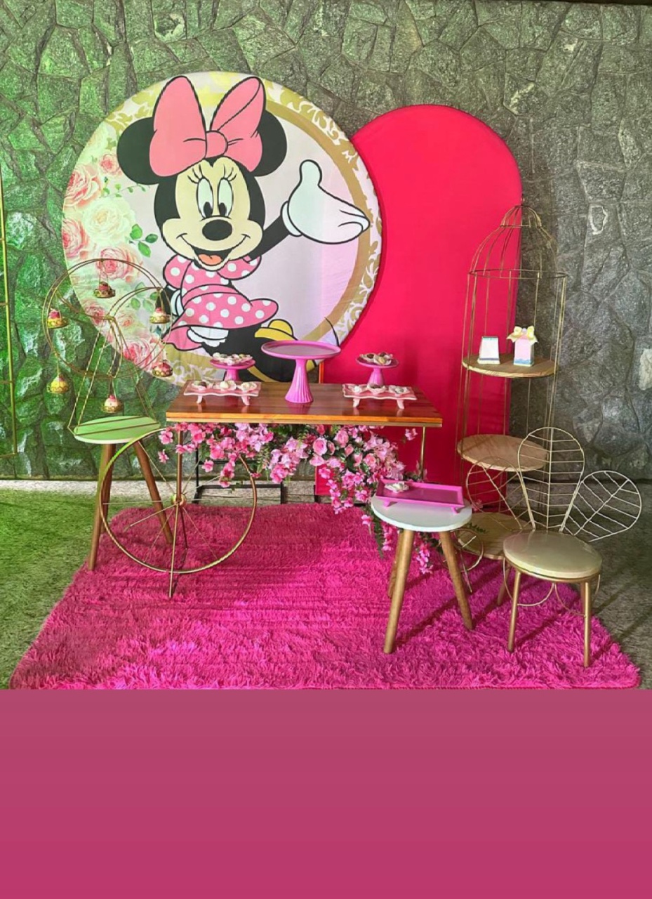 Kit Minie Rosa - Emília Decor Festas 