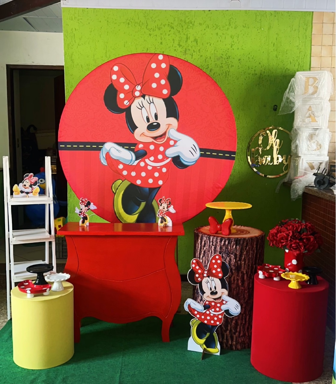 Kit Minie Vermelha G - Emília Decor Festas 