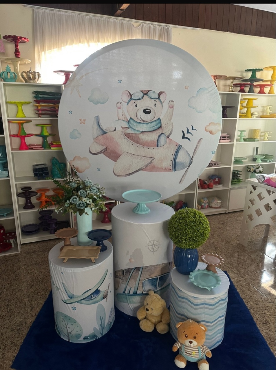 Kit Ursinho Aviador Básico  - Emília Decor Festas 